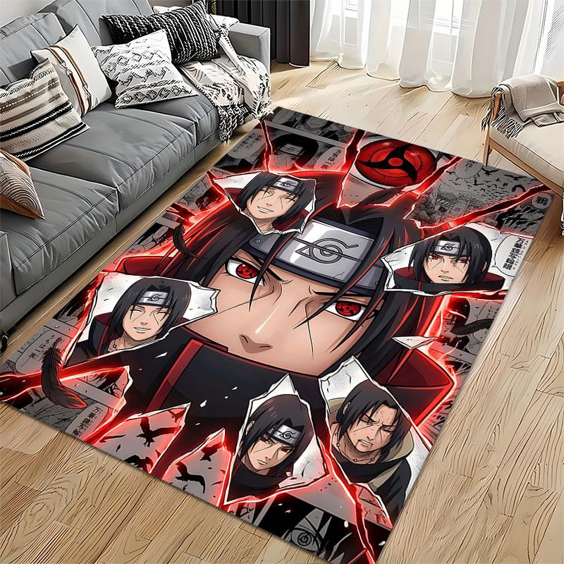 Anime Ninja Theme Pattern Carpet Suitable As a Non-slip Mat for the Living Room or Bedroom Sofa