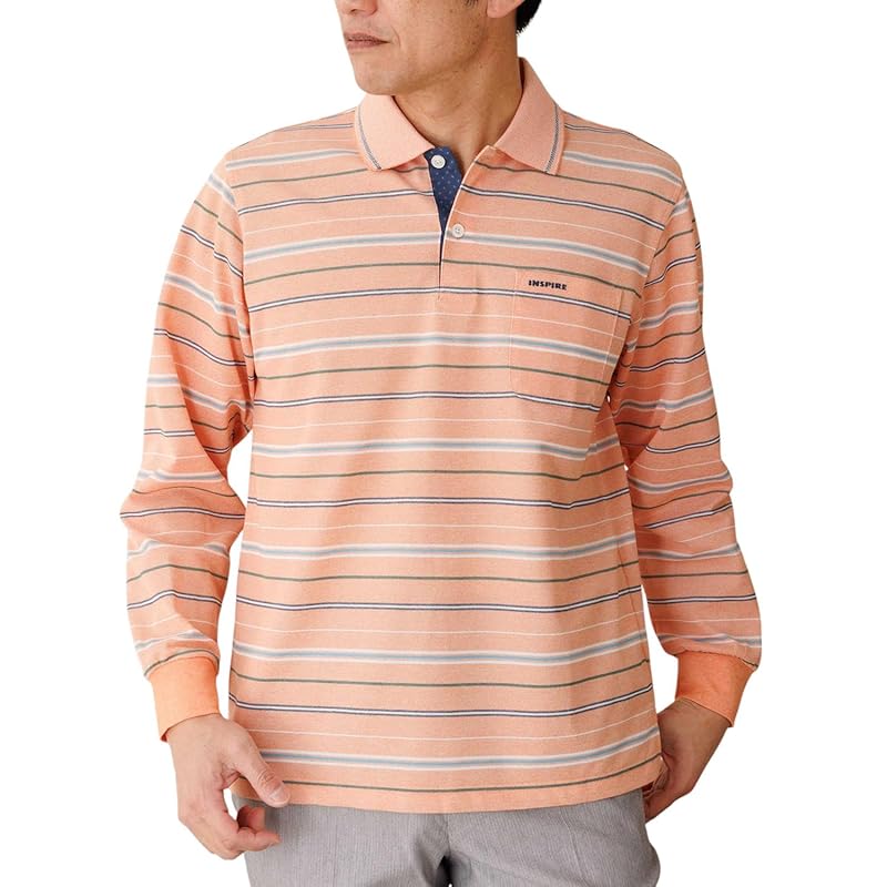 

[INSPIRE] inspire men s long sleeve polo shirt polo casual spring summer autumn quick dry quick drying trip with pocket Washable brand 40s 50s 60s 70s