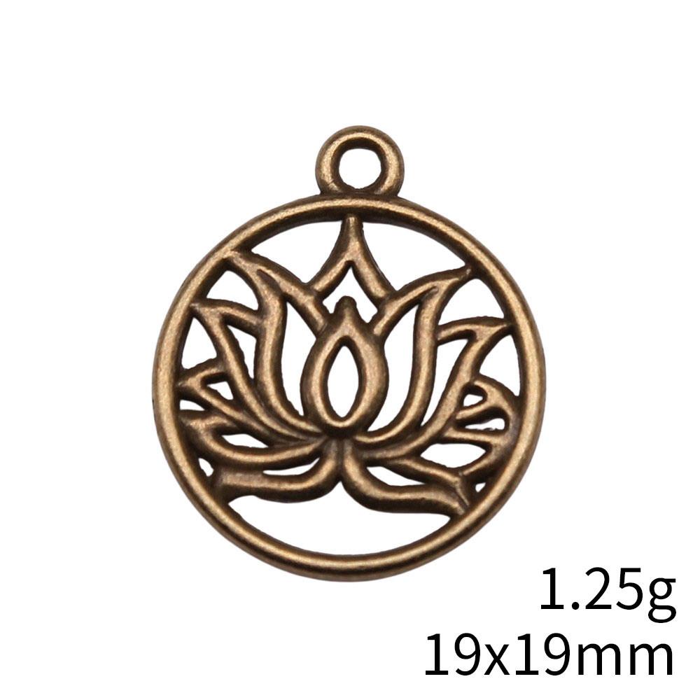 Back To School Bag Charms Rose Lotus Charms Pendant Women's Bags Bracelet Pendant