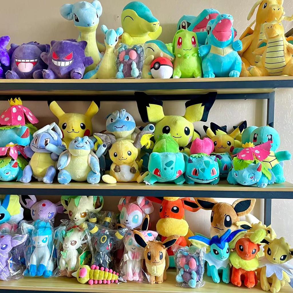 20cm Anime Pokémon Horsea Charizard Plush Toy Bewear Spheal Poliwag Sylveon Doll Mudkip Pikachu Plushie Children's Gifts