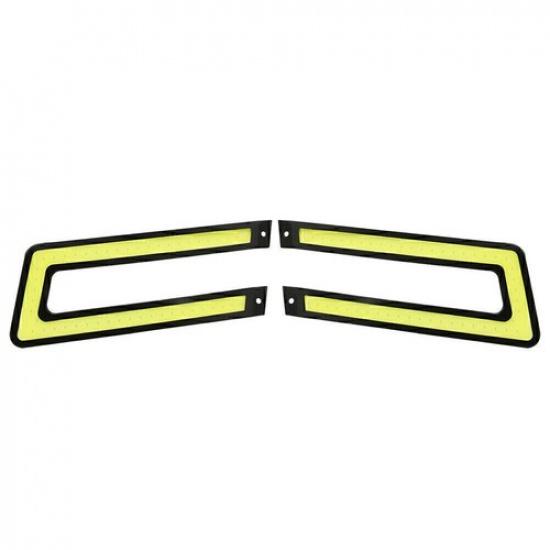 2pcs COB Car Universal DRL LED Daytime Running Light Driving Turn Signal Lamp