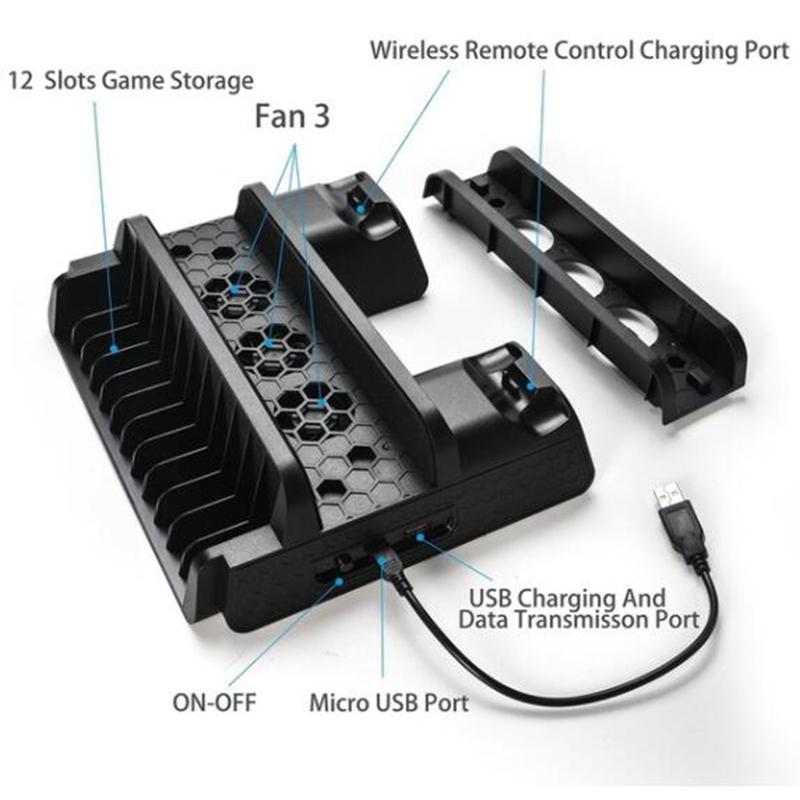 Control Ps4 Controller Charger Station For Ps4/ps4 Slimps4