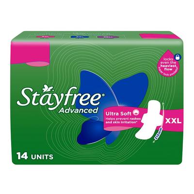Advanced XXL Ultra Comfort Sanitary Napkins with Wings (14 Count)
