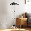 Clothes Steamer Holder Aluminium Alloy Standing Garment Hanger Height Adjustable Foldable Steam Rack for Home Travel