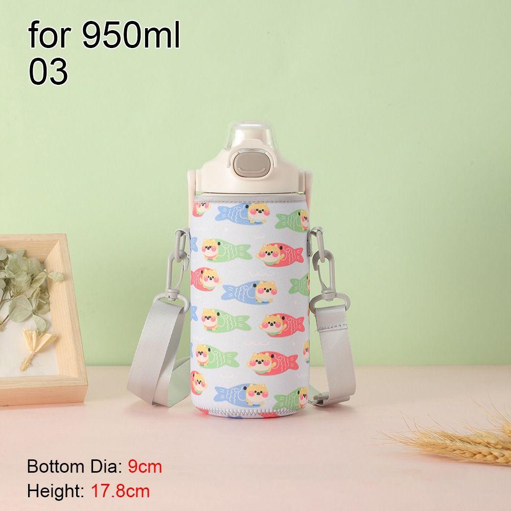 Neoprene Water Pouch Holder Shoulder Strap Water Bottle Cover With Strap Black Bottle Carrier Insulat Bag for Cile 950/1200ml