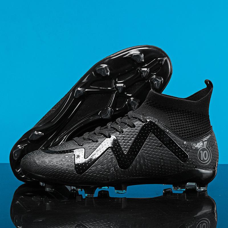 Grass new sports student adult training youth sports shoes women's outdoor high-top football shoes men's