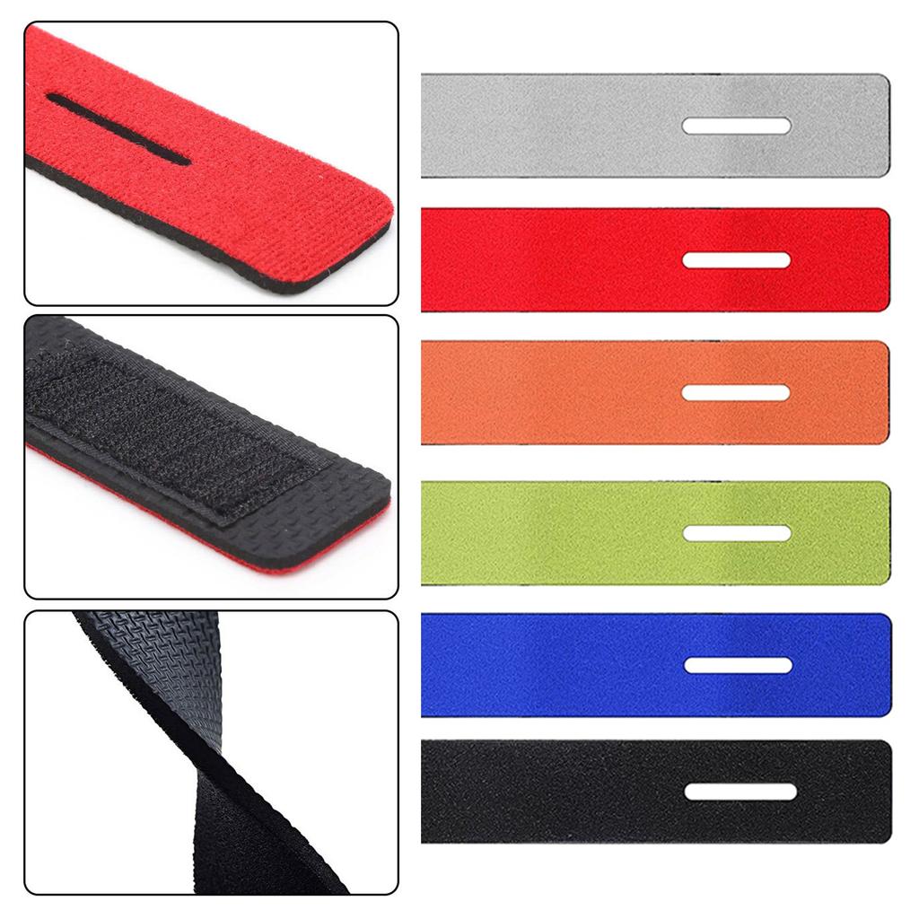 6Pcs Fishing Rod Belt Stretchy Fishing Rod Wrap Strap Elastic Rod Ties Fishing Rod Straps Adjustable Fishing Rod Ties