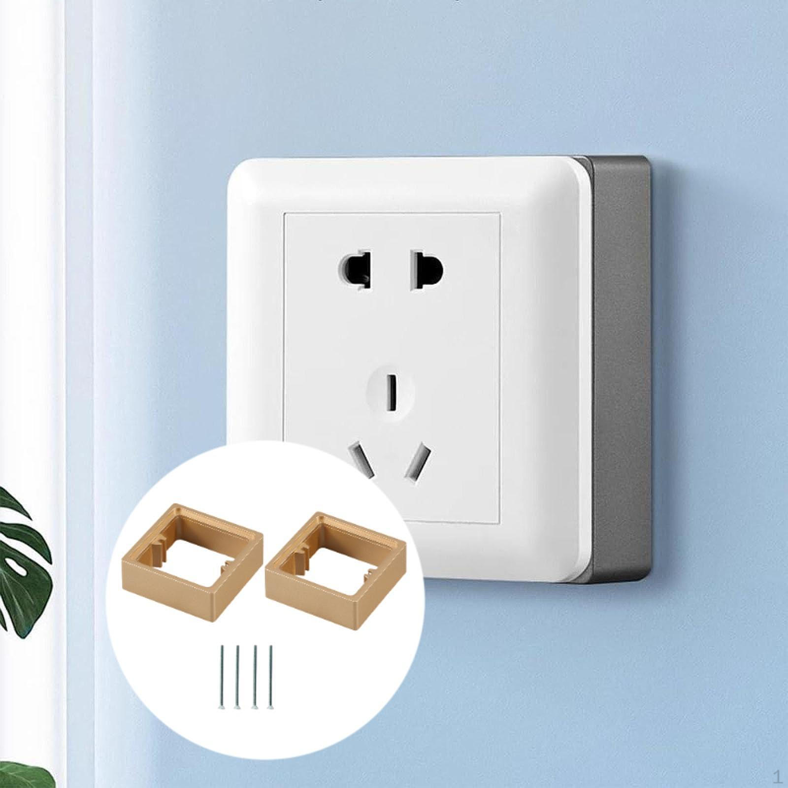 

2 Pack Socket Spacers for Cable Box Installation Wall Plate Accessories Home Office золотистий