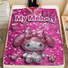 1PC My Melody Print Flannel Blanket, High Quality All Seasons, Home Decor, Warmth and Comfort, Perfect for Christmas Gifts