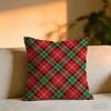 Christmas Reindeer Cushion Cover Cozy Velvet Throw PillowSoft Warm Cushion For Sofa  Bed