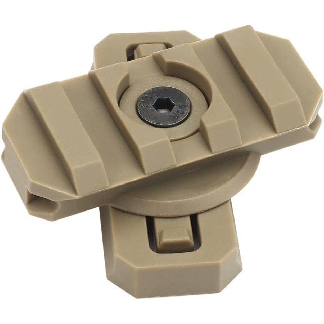2Pcs Rotation 360 Degrees Helmet Side Rail Mount Adapter Adjustable ARC Guide for 19mm Picany Slot Tactical Fast Helmet Accessories