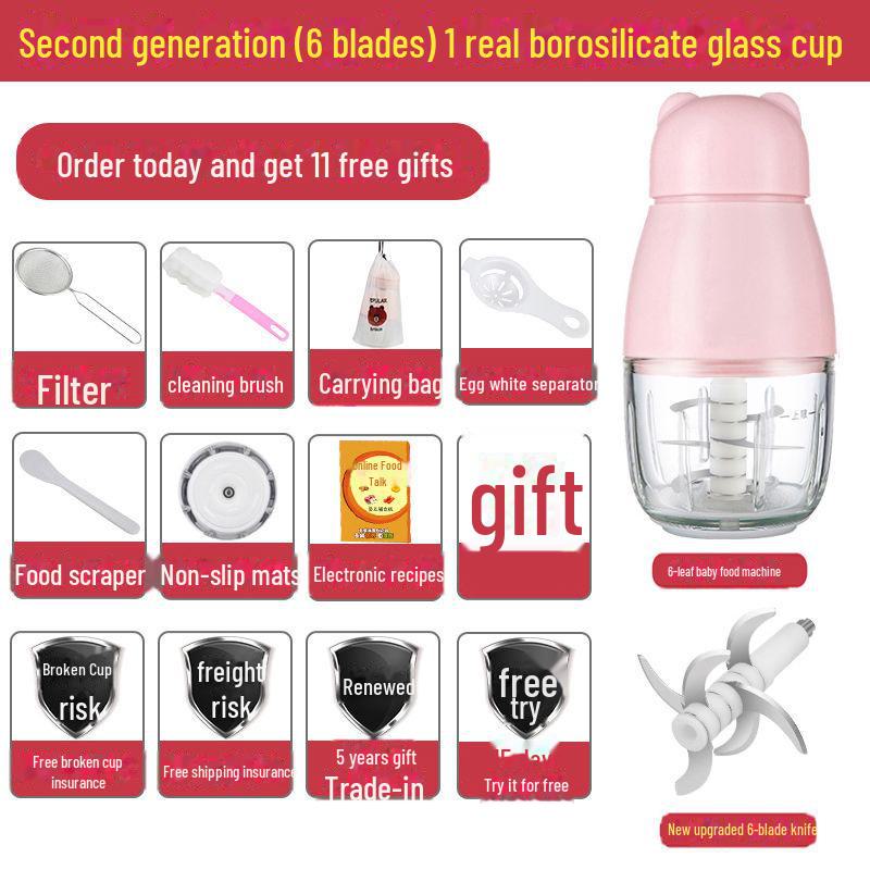 Multifunctional Mini Electric Baby Food Processor & Grinder