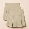 Amazon Essentials 2-Piece Pleated Skirt with Inner Pants, Girls' Khaki Tan, Sizes 145-150