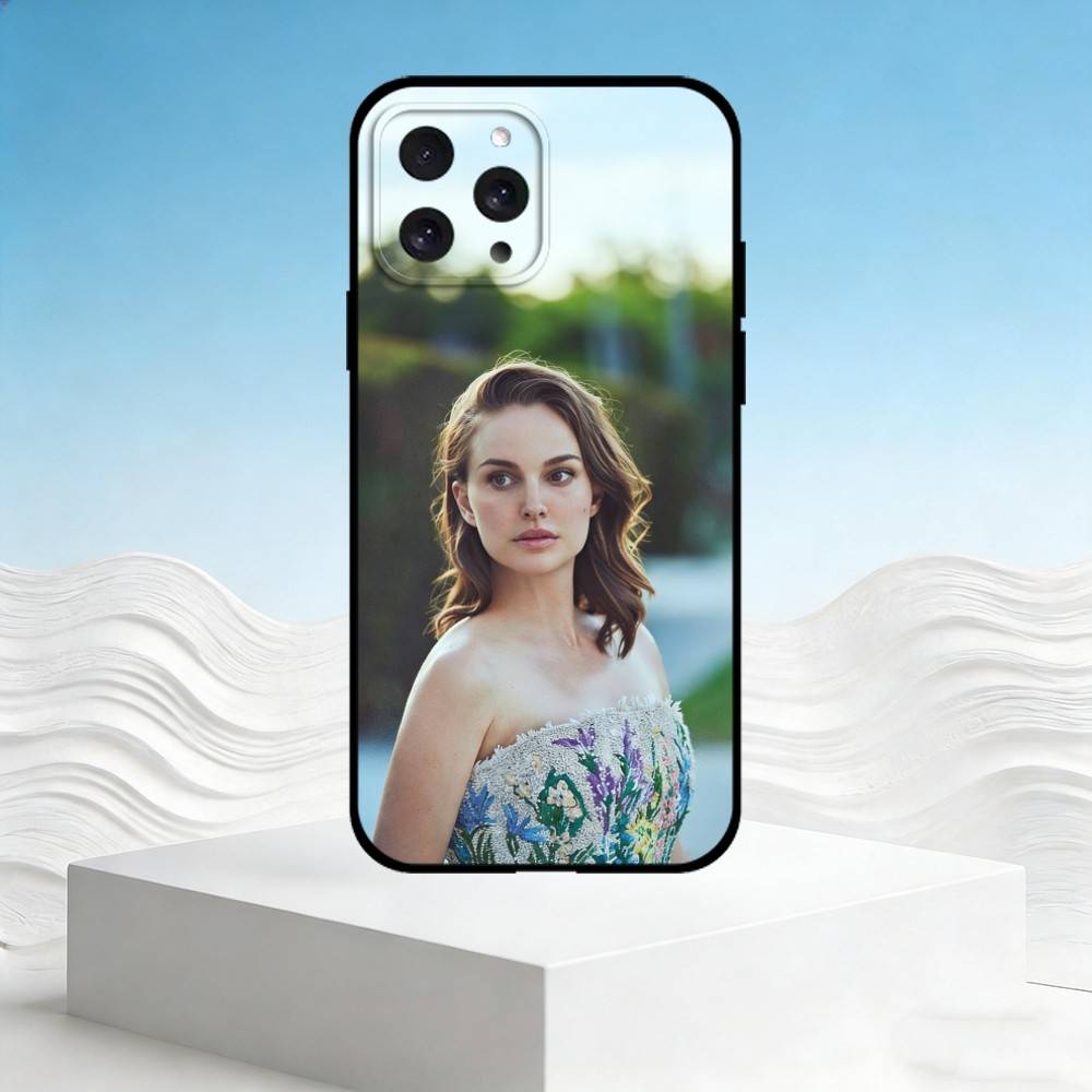 

Чехол для телефона с Натали Портман Для iPhone 17,16,15,14,13,12,11 Plus,Pro Max,SE4 Мягкий силиконовый черный чехол iPhone15