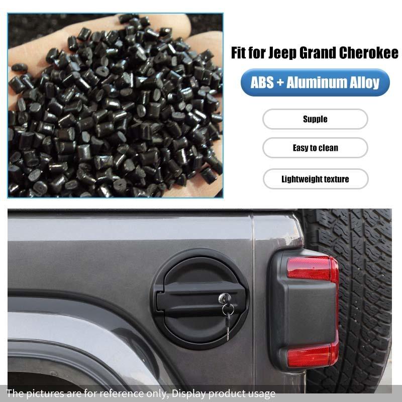 Aluminum Alloy ABS Gas Fuel Oil Tank Cap Cover With Lock For Jeep Wrangler JL 2018 Up Car Exterior Accessories
