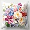 Flowers, Butterflies, Birds Throw Pillow Covers With Digital Printing Of Short Plush Fabric Car-Shaped Sofa Cushion Home Decor