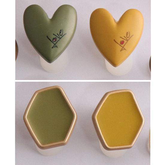 8Pcs/Set Square Heart Shape Silicone Toe Separators Pedicure DIY Nail Art Tool