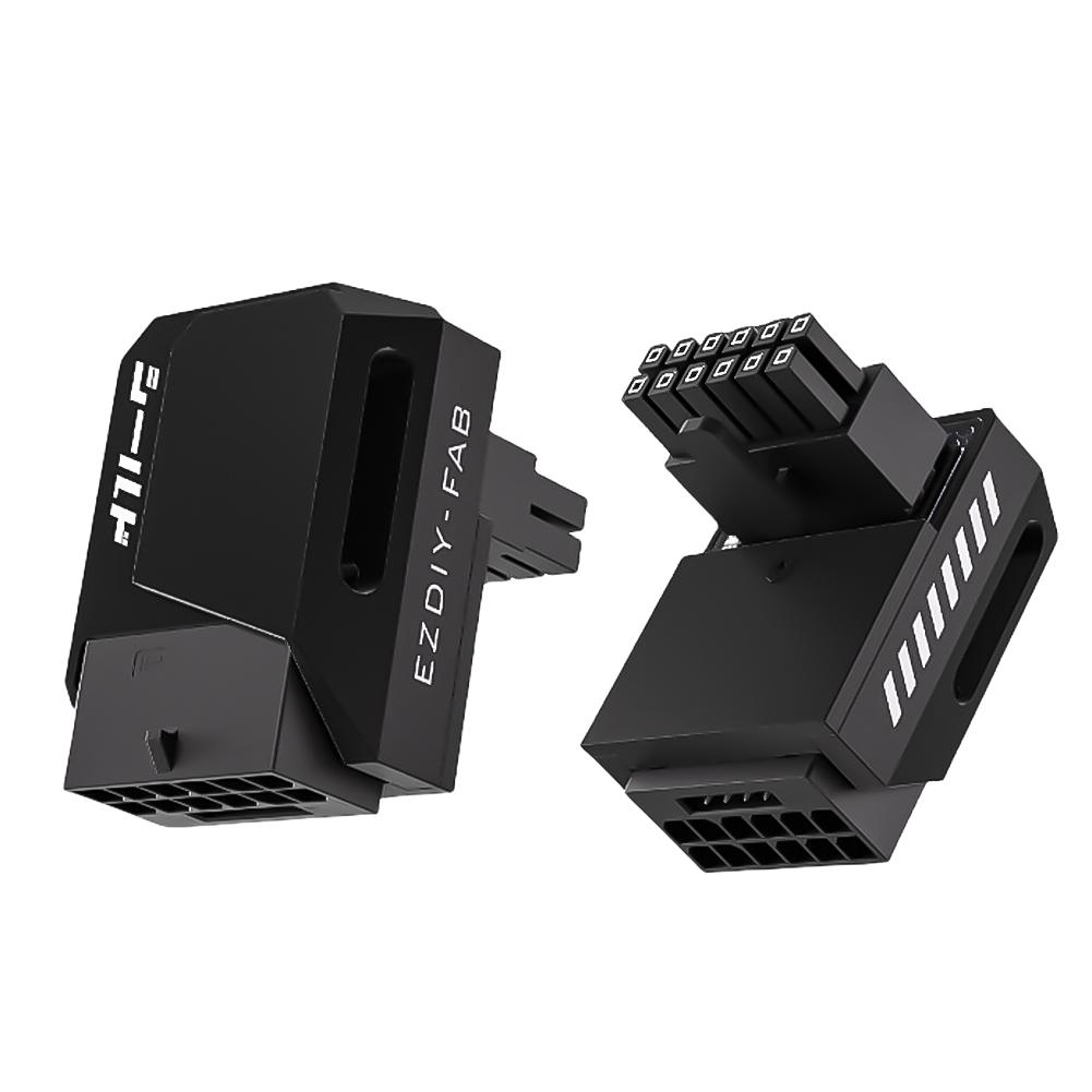 600W 12+4-Pin GPU-Stromanschluss 90 Grad Rechtwinklig 16-Pin 12VHPWR GPU Stecker auf Buchse für RTX 3090Ti 4070Ti 4080