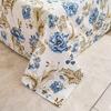 Blumendruck Flache Bettlaken für Doppelbett Einzel-/Queen-/King-Reaktivdruck Oberlaken für Betten sabanas cama Bettwäsche