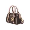 Michael Kors Bedford Series Classic Monogram Zip Closure Leather Boston Bag Women Handbags 32F9G06C0B-266