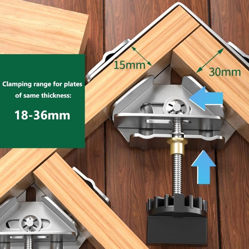 Practical High Strength Stainlesses Steel 90 Degree Corner Clamp for Efficient Woodworking Carpentry and Welding Use