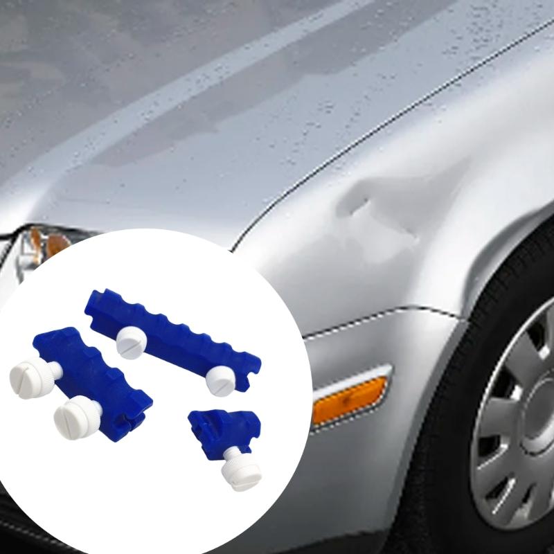 3pcs Anti Slip Grooves Buckle Vehicle Depression Repair Lever Fulcrum Protections Tool Hook Grooves Repair Rod Tool