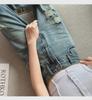 Women's European Style Distressed Elastic Waist Jeans