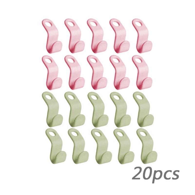 Clothes Hanger For Closet Connector Hooks Cascading Plastic Wardrobe Organizer Rack Holder Space Saving Home Organization