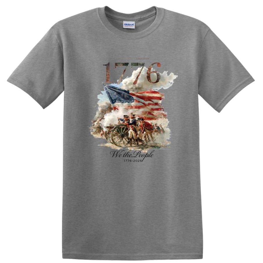 American Revolution T Shirt 1776 We The People 250 Years Freedom Flag Retro Tee XL