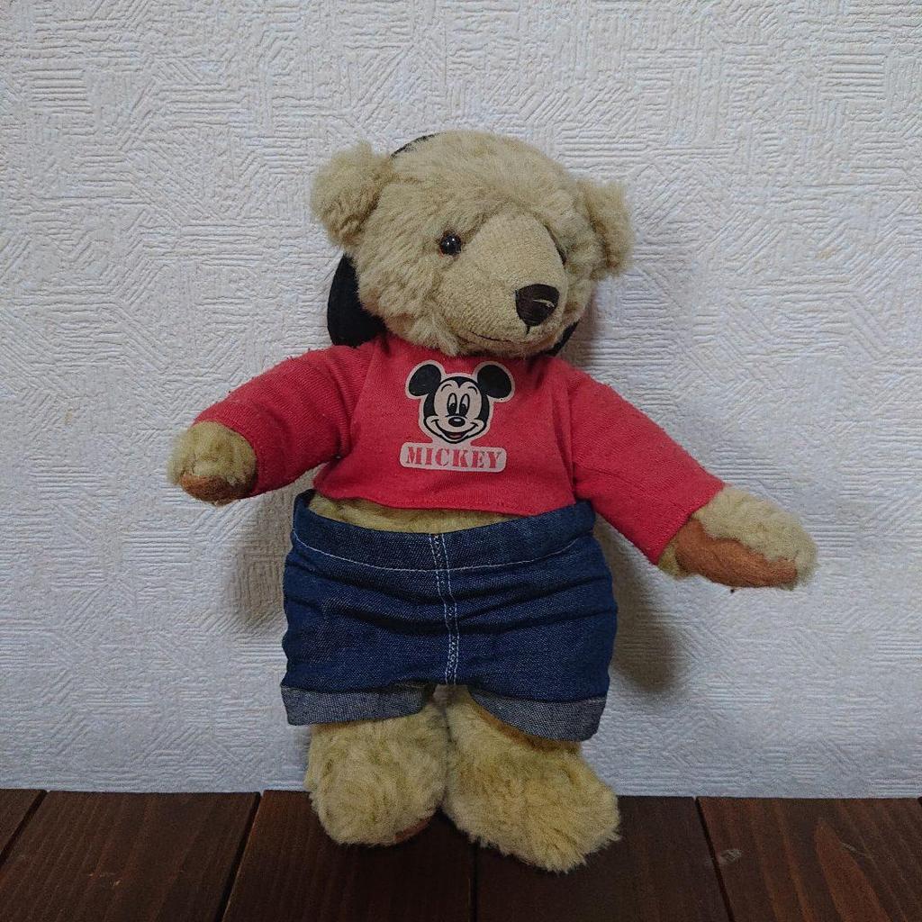 [USED] Vintage Mickey Mouse teddy bear in excellent condition
