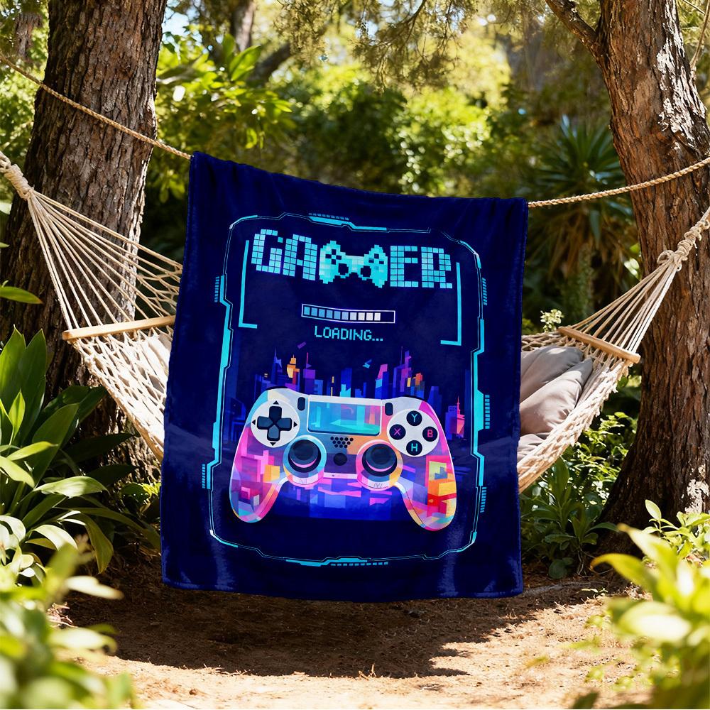 

Gamer Controller Outdoor Flannel Blankets, Outdoor travel, Home Blankets, Fan Gifts,Suitable for All Seasons, Christmas Gifts. R1127173 80x120cm