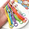 Handmade Woven Rope Pendant & Perler Beads Keychain for Cups and Phones