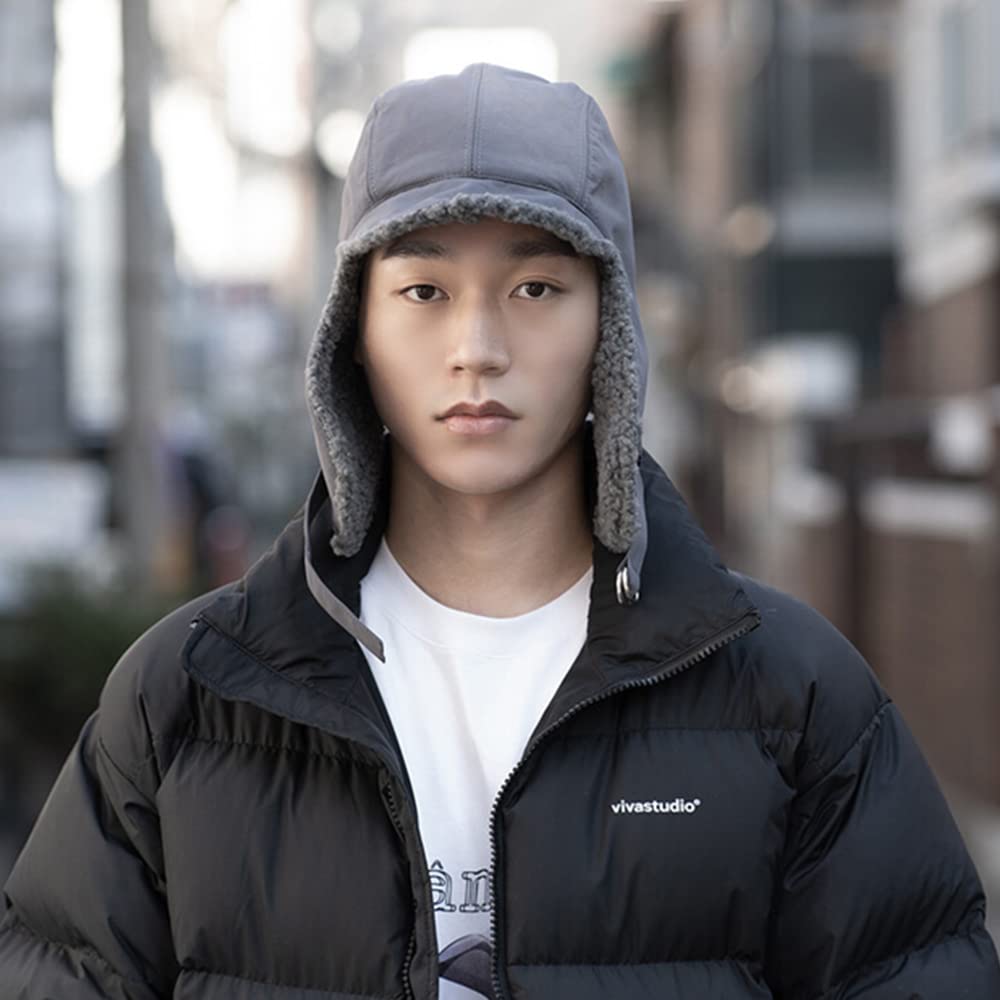 Croogo Pilot Cap with Ear Flight Cold Weather Hat for Outdoor Warm Winter Hat Flaps, Cap, Midwinter, Skiing, Cycling, Hiking, Commuting, Walking,