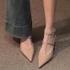 Fashion Women High Heeled Sandals Summer New Fashion Cross Strap Toe Cap Fashion Pointed Toe Sexy Luxury High Heeled Sandals Shoes