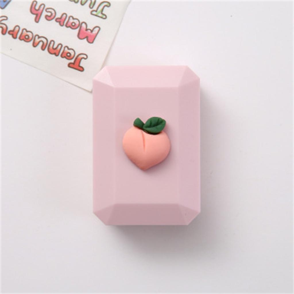 Travel Outdoor Cute Fruit Shape Storage C^ontact L^ens Holder Case Mirror Box Container