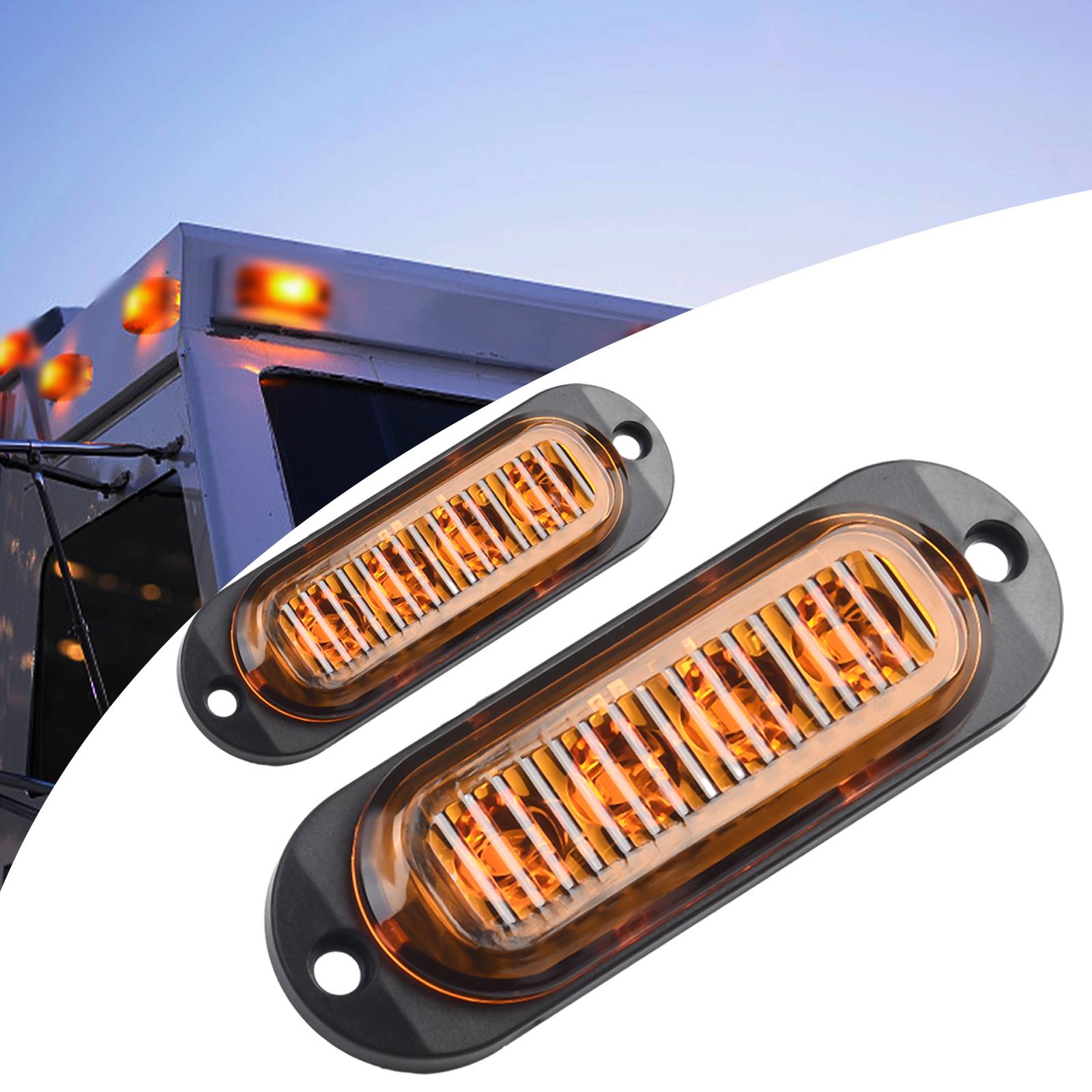 Clearance Light LED Side Marker Lights Yellow Side Marker