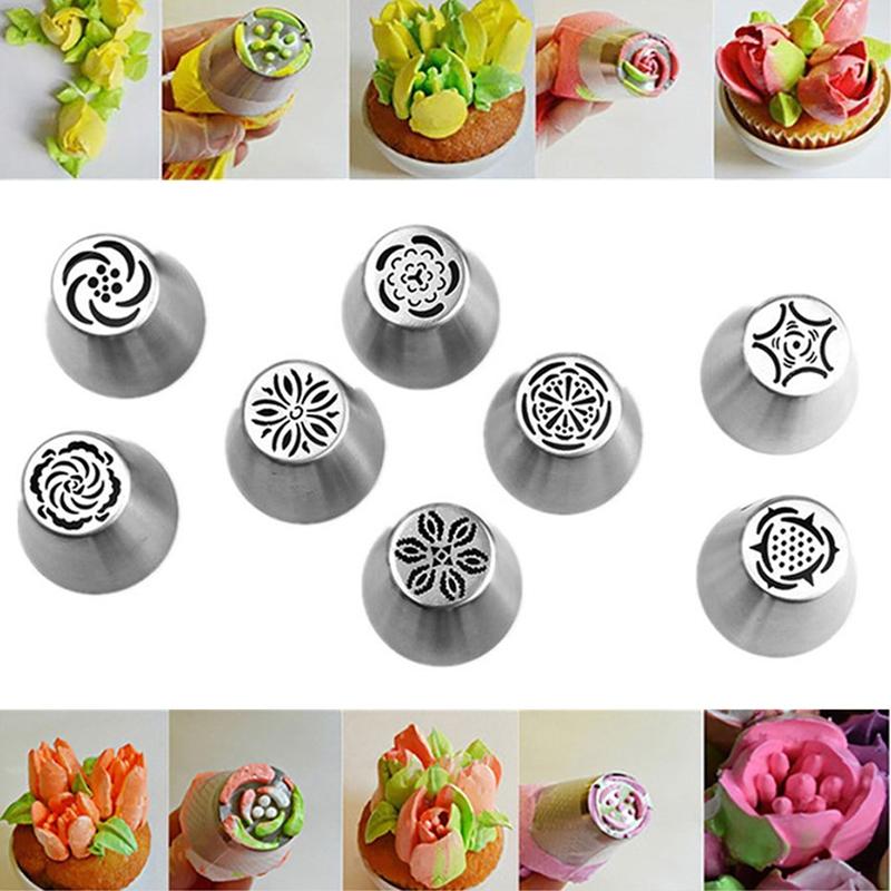 Gebäckdüsen Zuckerguss Spritzdüsen Cremespritztüllen Fondant Sugarcraft Dekorspitzen Set Kuchen Cupcake Dekorier-Gadget