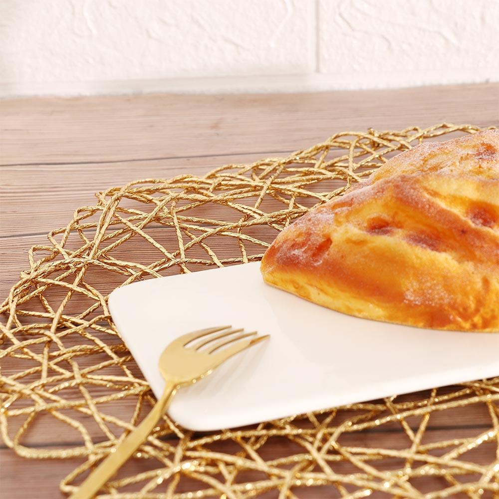 Okrągła Dekoracja Stołu 38cm Pleciona Podkładka Kuchenna Podstawka Pod Kubek Naczynia Stołowe