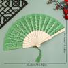 Flower Design Folding Fan Vintage Style Hand Fan Elegant Chinese Fan  Wedding