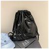 New handsome new niche drawstring design backpack versatile large capacity