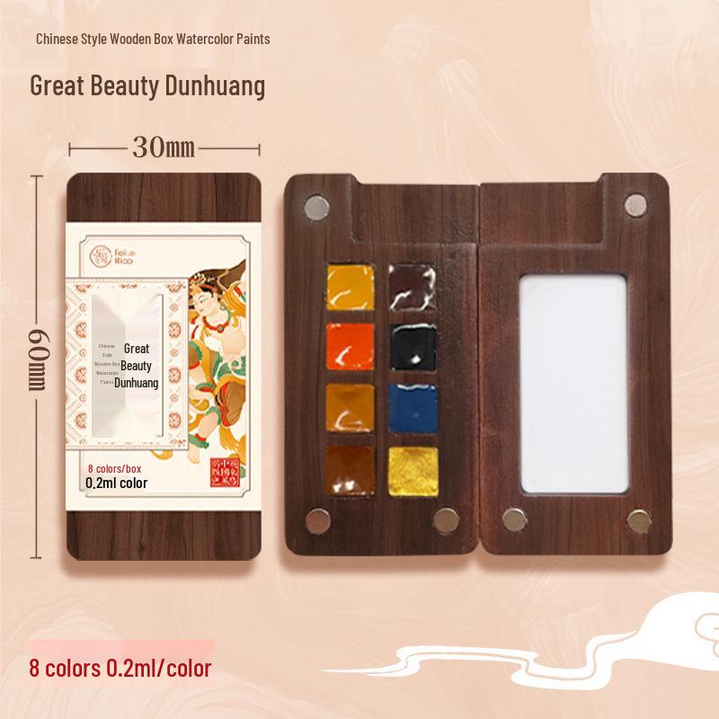 Feile Mini Travel Watercolor Set - Portable Solid Palette for Bird Painting