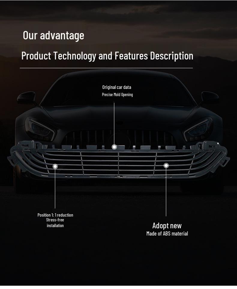 Mercedes-Benz C-Class W205 Front Bumper Air Intake Grille C200 C260 2058852023