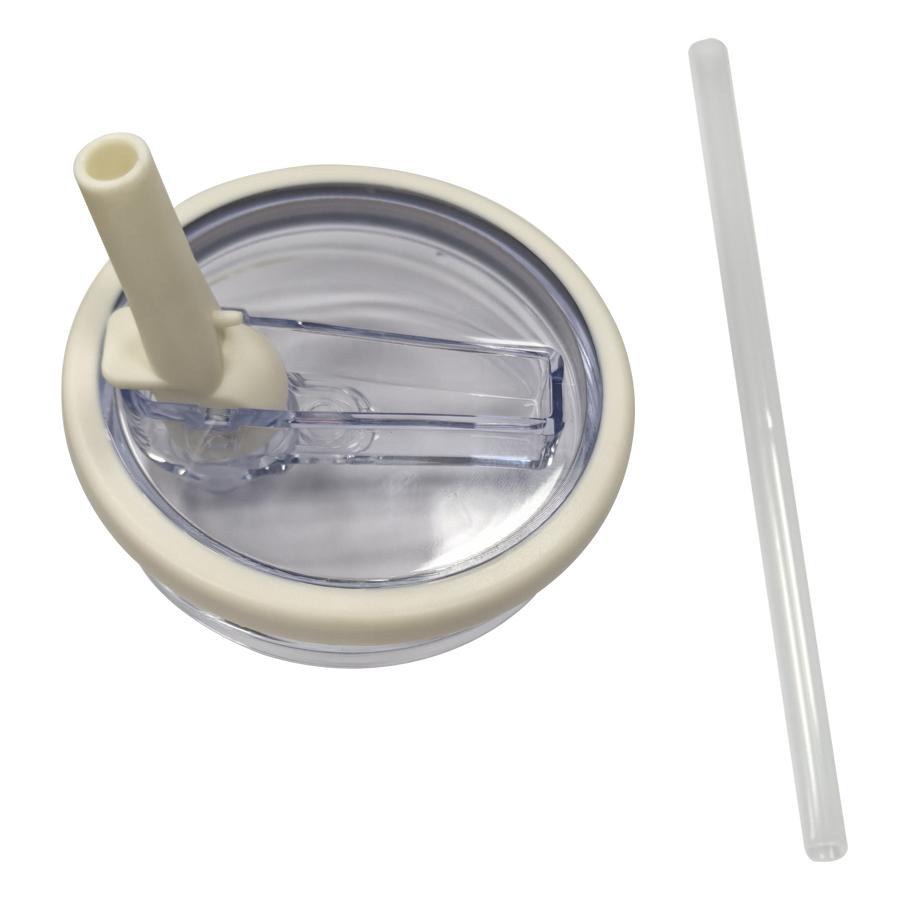 40oz Tumbler Reusable Straw Lid with Spill-Proof Flip Cover Replacement Water Bottle Lid for Outdoor Sports Travel Holiday Gift