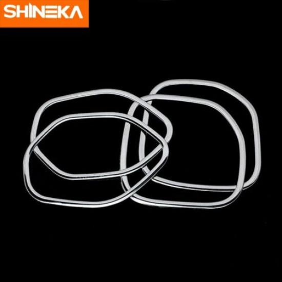 4x Car Door Speaker Frame Decor Cover Trim For Jeep Grand Cherokee 2011+ Chrome