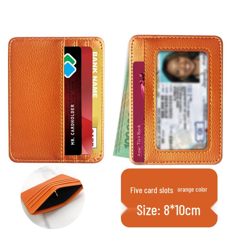 Exquisite Anti-Theft RFID Leather PU Card Holder: Universal, Spacious, & Stylish for Women