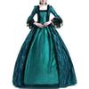 High End Hofkleid LaAe SpliAe Weiter Rock Vintage Mittelalterlich Künstlerisch Renaissance Kleid für Besonderen Anlass