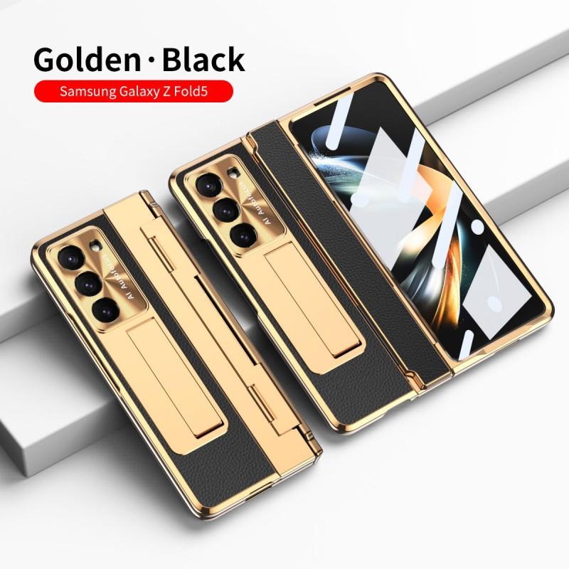 Premium Leather Case Galaxy Z Fold 7 / 6 8 With Pen Slot Full Coverage Shockproof Protection Hidden