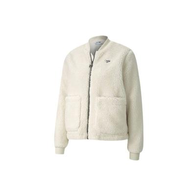 Casual Sports Faux Lamb Wool Jacket Women Jackets Smoke-Gray 599146-05