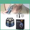 Electric Shaver With Magnetic Rotation Heads Rechargeable For Men Grooming