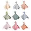 Lovely Baby Soother Doll Crocheted Animal Appease Comforting Towel Pacify Handkerchief for Newborns and Toddler